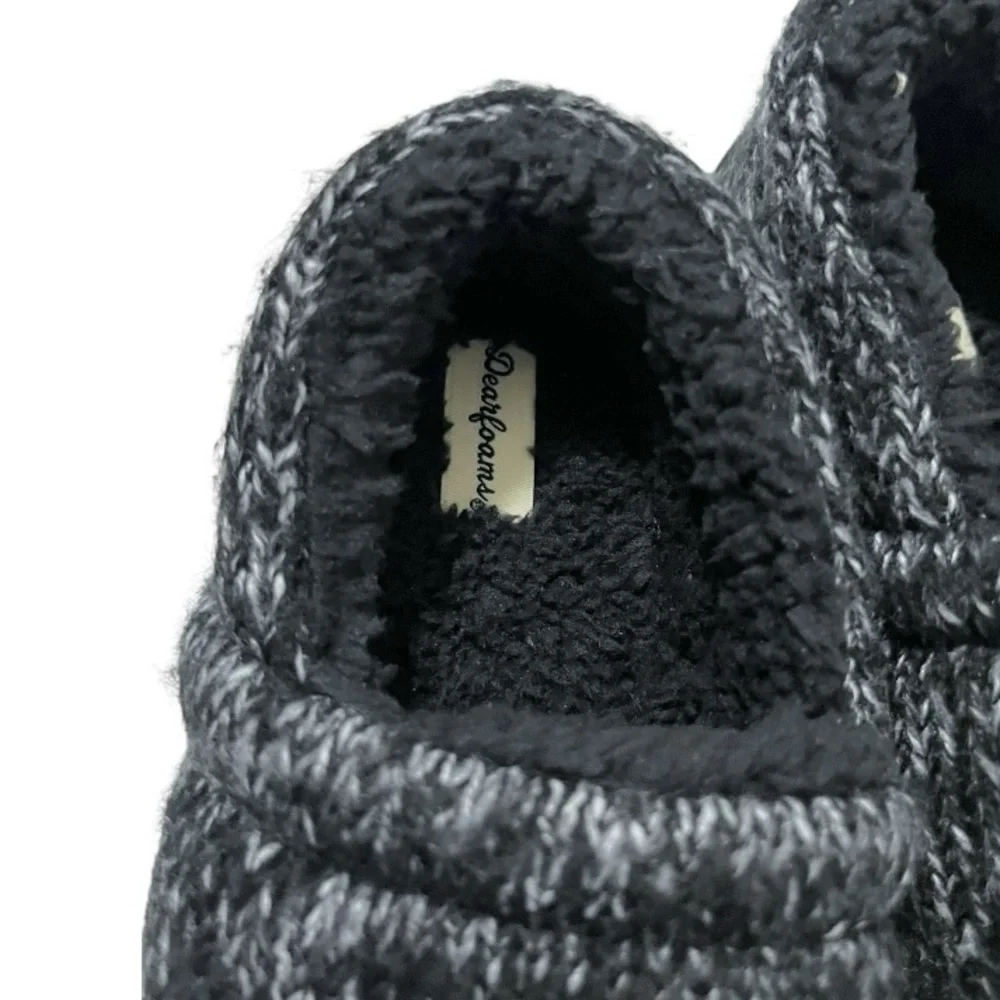 NEW Dearfoams Kids Knit Slippers Sz 2/3